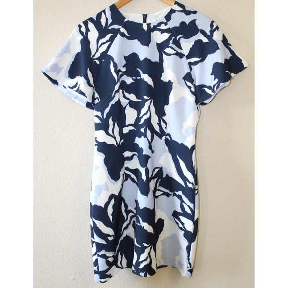 KEEPSAKE the Label Dresses & Skirts - Keepsake Womens Blue White Floral Short Sleeve Dress M